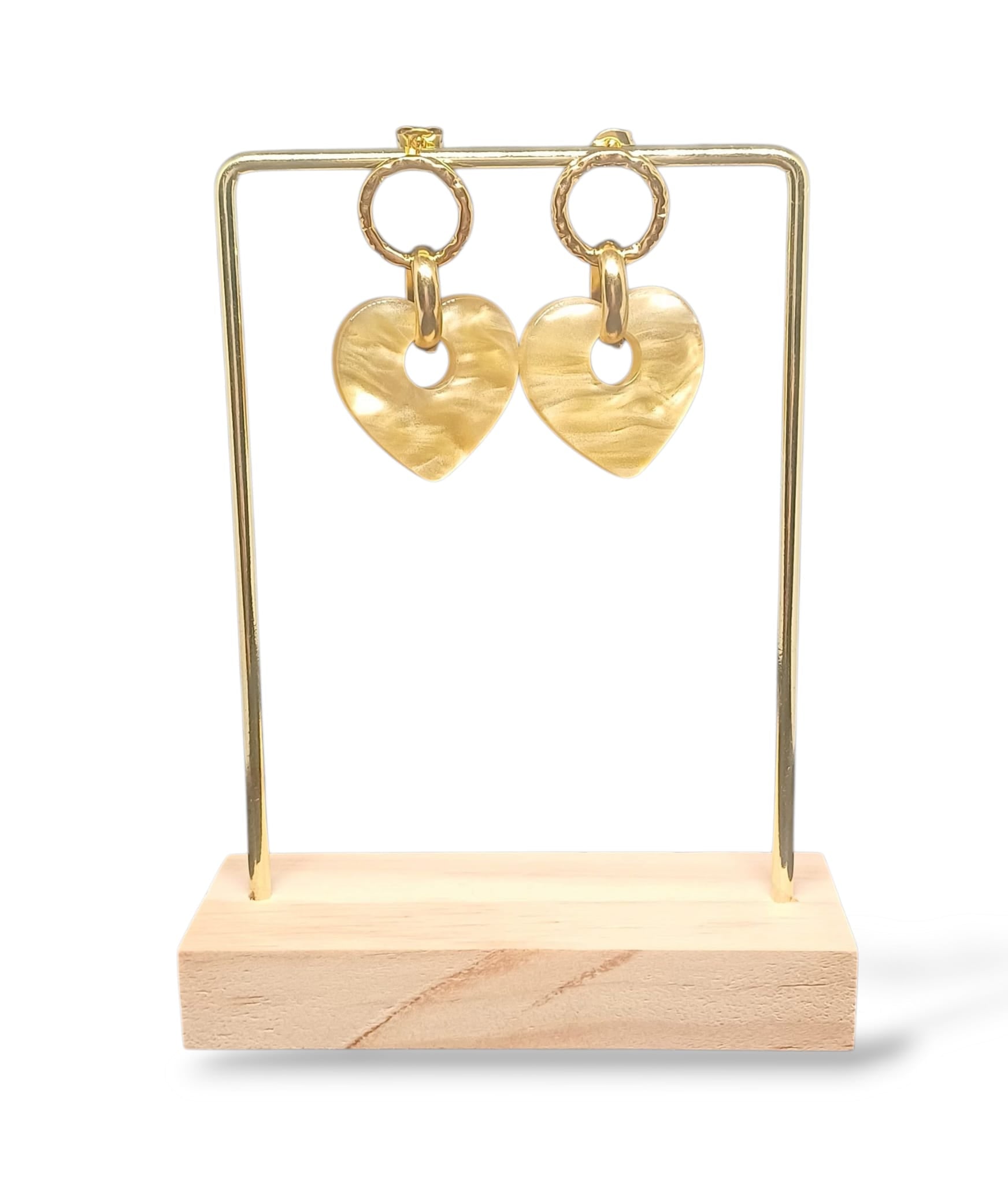 PENDIENTES MINERVA BAÑADO EN ORO