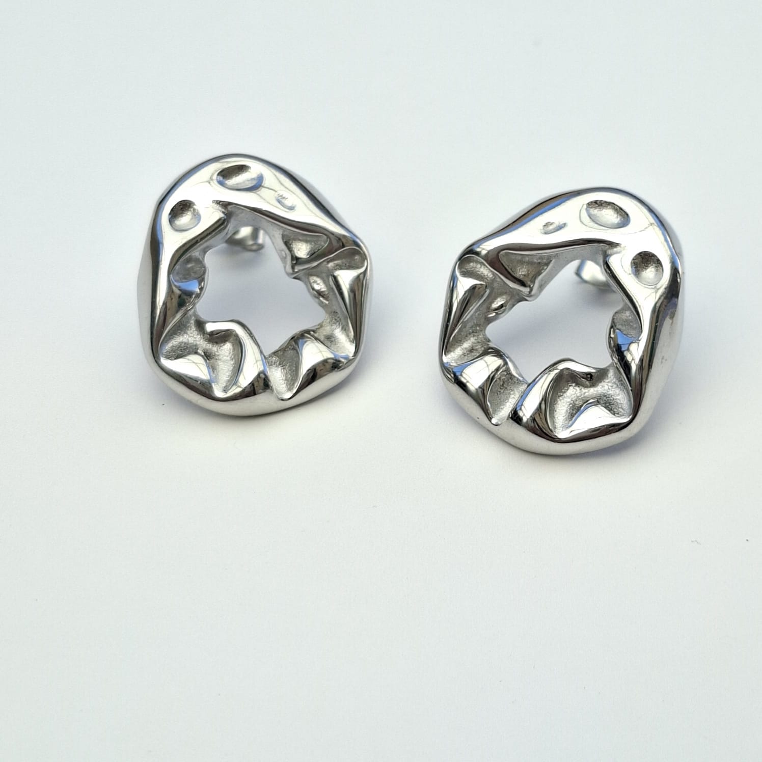 PENDIENTES SELENE ACERO