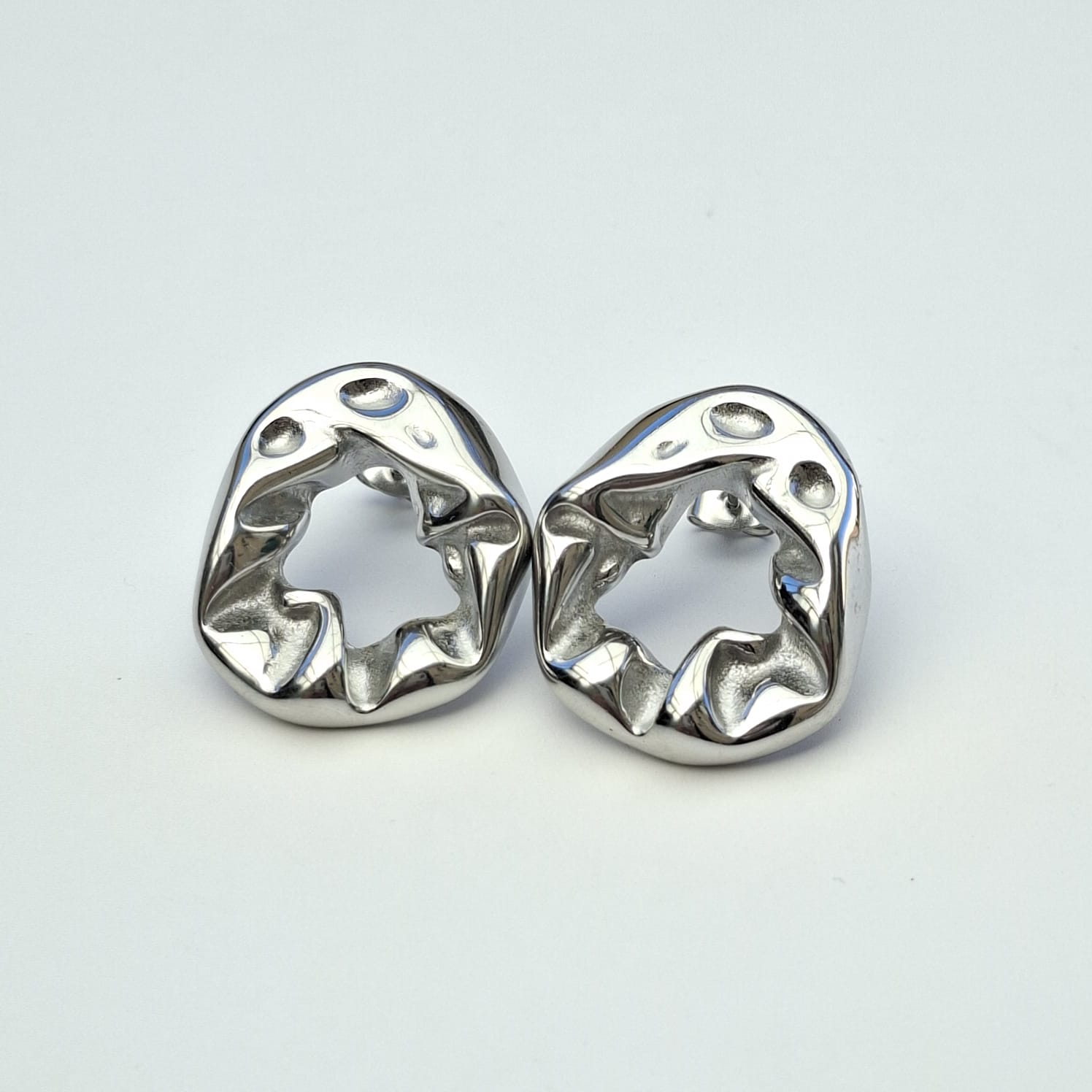 PENDIENTES SELENE ACERO