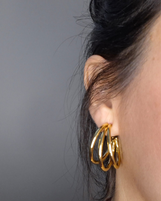 PENDIENTES AROS TRIPLET