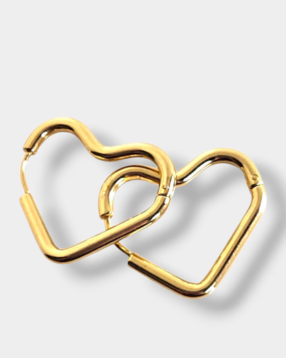 PENDIENTES AROS LOVELY HEART