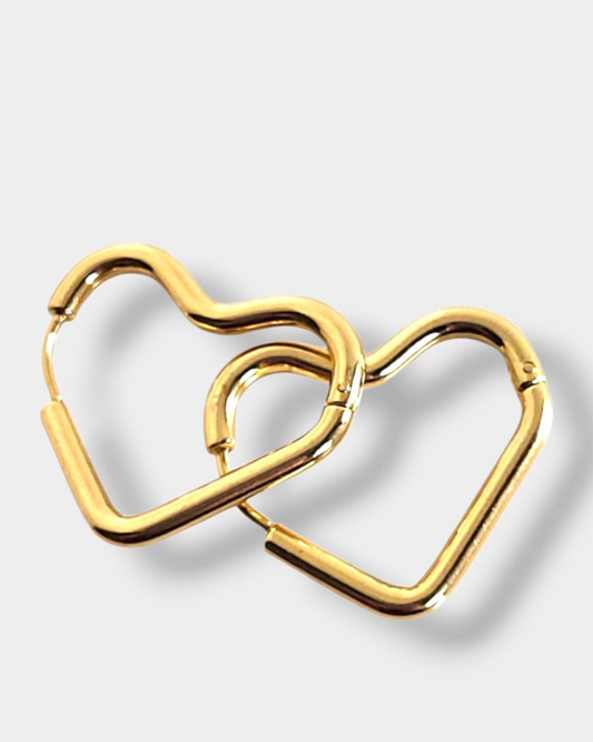 PENDIENTES AROS LOVELY HEART