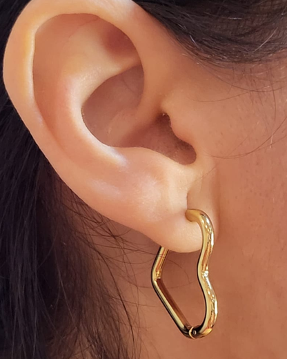 PENDIENTES AROS LOVELY HEART
